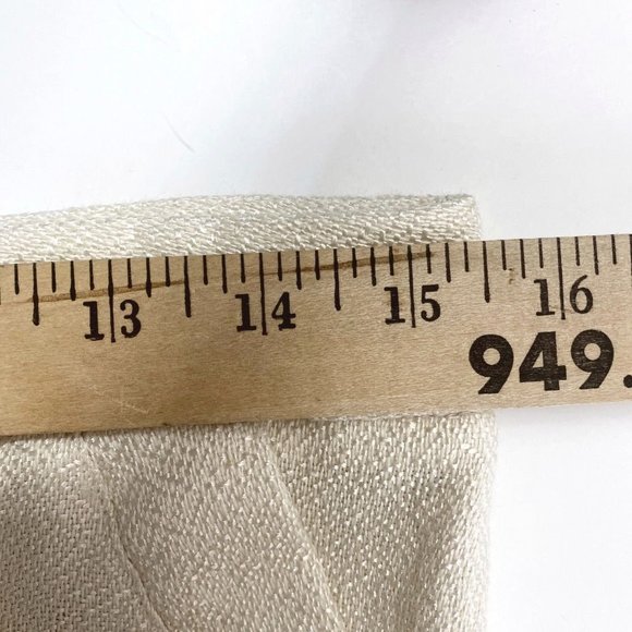 NWT AndyTheAnh Wide Leg Ramie Ivory Pants Sz 6 - Picture 12 of 14